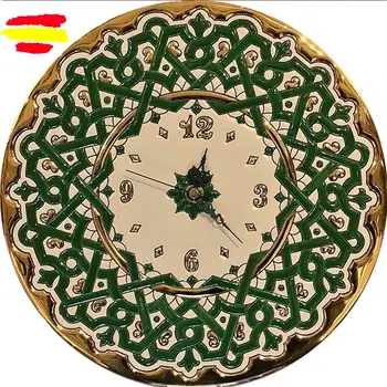 

Watch-dish ceramics Spanish's 29 cm./11.4 in. Diameter-Glazed up handmade-24 k gold-ARTECER-Home & Decoration-