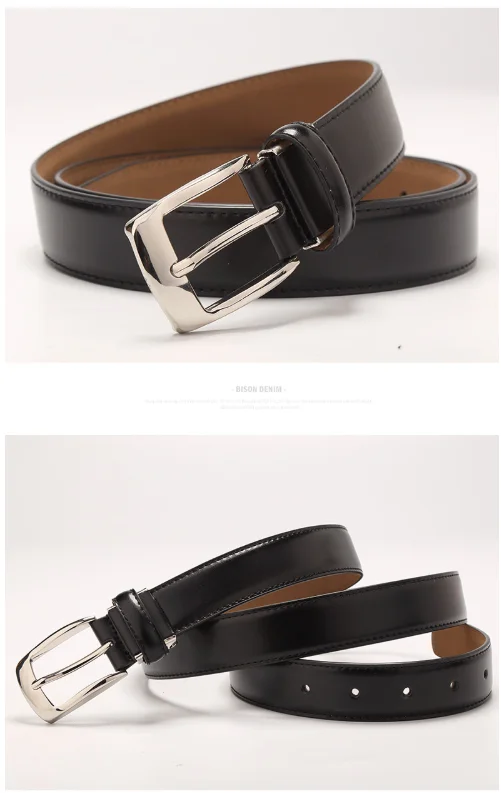 Мужской кожаный ремень Bison Denim W71123, W71122