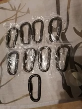 Clip-Set Carabiner Keychain Cable-Wire-Ring Hanging-Hook Climbing-Equipment D-Ring Lixada