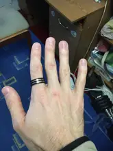 MeMolissa hombre anillo bombero de acero inoxidable delgada azul anillo de línea de calidad superior rojo anillo de línea anillos drop shipping