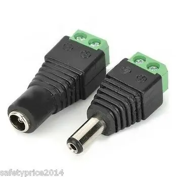 

DC female and male Jack adapter 5,5x2,1 aereo Power strip strip CCT
