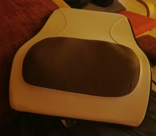 Novedosa almohada de masaje 3 en 1 para cuello, espalda, hombros y cintura, masajeador corporal, regalo para aliviar el dolor, fácil de llevar, para coche, hogar, enchufe europeo