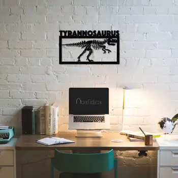 

Metal Wall Art Tyrannosaurus Fossil Metal Table 28x50 cm Interior Decoration Home Decor