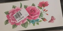 Temporary Tattoos Stickers Rose-Flowers Make-Up Fake Body Women on Big 1pcs Arm-Shoulder