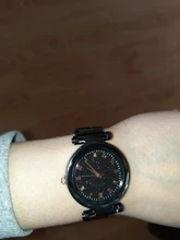 Reloj de pulsera de cuarzo con diamantes de imitación para mujer, cronógrafo de lujo con diseño de estrellas magnéticas, a la moda