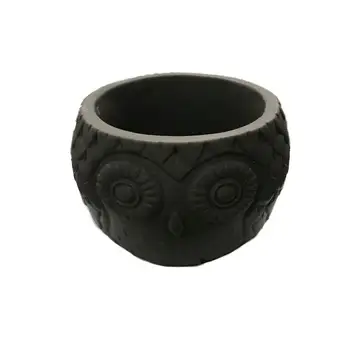 

Flower pot Owl Figured Soap Scented for Stone Concrete Silicone Mold