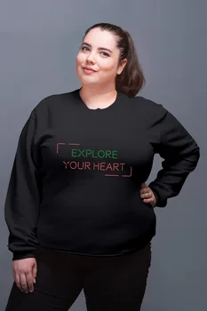 

Angemiel Wear Explore Your Healt Black Women Sweatshirt