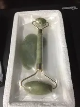 Cara Natural masajeador Guasha Jade rodillo raspador de herramientas de cuidado para la piel Facial de masaje Microniddle limpiador Facial cuidado de la piel