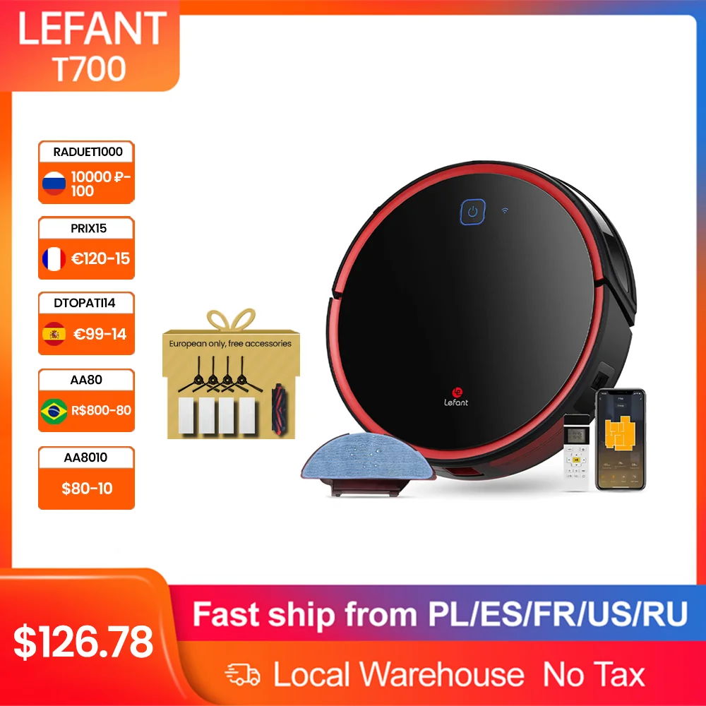 2021 Smart Robot Vacuum Cleaner Mop Wet Mopping Set Bag Car - AliExpress