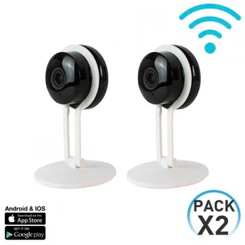 

Pack 2 smart security cameras WiFi Manual 180 ° via Smartphone/APP 7hSevenOn Home