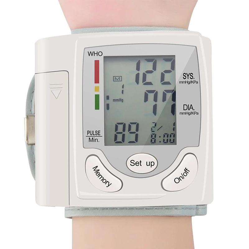Medical Digital LCD Automatic Wrist Blood Pressure Monitor Bp Tonometer Meter Wrist Sphygmomanometer Tansiyon Aleti Tensiometer blood pressure monitor,blood pressure meter