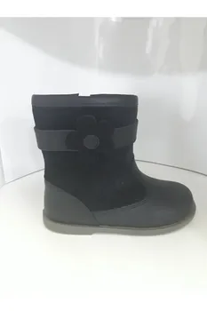 

Boot girl skin and split leather with flower