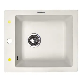 

Kitchen sink Zigmund & shtain Platz 425 Indian vanilla white granite