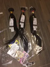 Extensiones de cabello humano liso con cierre, cabello Remy brasileño tejido, 3, 4 mechones, 30, 32, 34 y 36 pulgadas