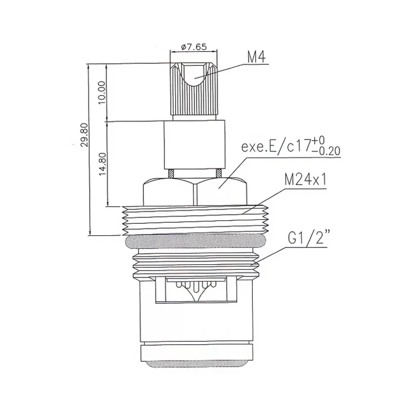 Комплект кран-букса RT5 1/2, кран буксы для крана, кран буксы для ...