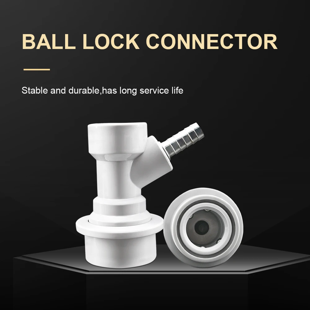 Home Brew Beer Keg Connector Dispenser Thread Head Ball Lock Keg Disconnect Connectors Ball Lock Beer Faucet Home Brewing