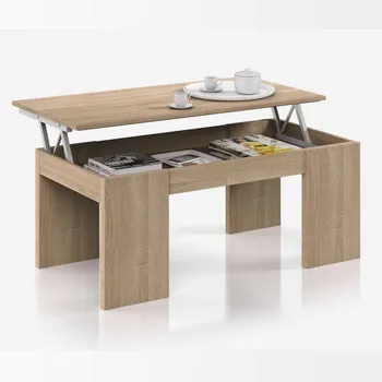 

Coffee table or coffee table for living dining room liftable color Oak canadian 43x100x50 cm
