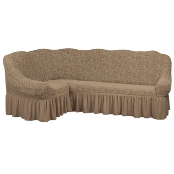 

Cover for corner sofa jacquard boucle Brown