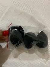 Aplicador de maquillaje negro, esponja supersuave, licuadora de polvo, base suave, contorno, difuminado