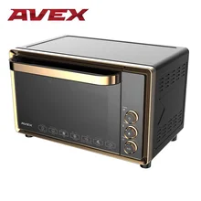 НОВИНКА! 40 литров, Гриль, Конвекция, Духовка AVEX TR 400 GCL LUX, двойное стекло, решетка, ухват, противень, вертел, LED дисплей, автоматические программы, поддон для крошек