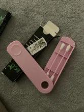 2 unids/caja reutilizable hisopo de algodón de doble cabeza toallitas de limpieza de orejas cosmética herramienta de silicona hisopos suaves maquillaje Accessrory