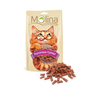 

Molina delicacy D/cats tuna pieces, 80g-12 PCs