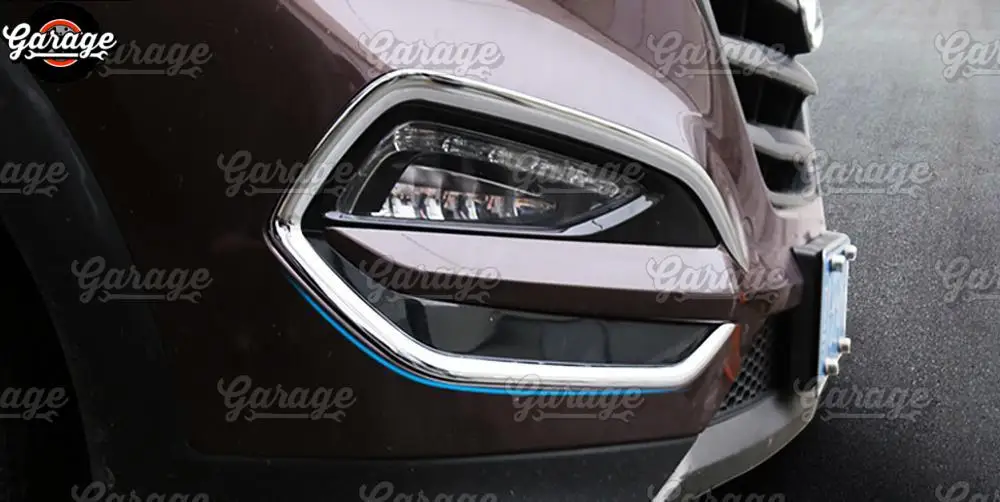 Накладки на передние противотуманные фары для hyundai Tucson- ABS пластик литье 1 комплект/2 шт. украшение автомобиля Стайлинг