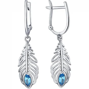 

Esthete earrings with 2 spinel in silver