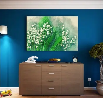 

Flower Themed Canvas Table