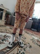 Calcetines de dibujos animados para niños, estilo Totoro, ratón, zorro, algodón, pierna alto rodilla, grande, cálido