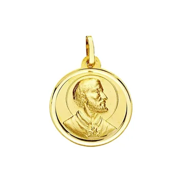 

Medal 18k gold San Francisco Javier 18mm. Smooth bezel [AA2573]