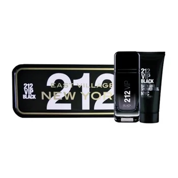 

CAROLINA HERRERA 212 VIP BLACK EAU PARFUM FOR MEN 100ML VAPORIZER + SHOWER GEL 100ML + MINIATURE 10ML