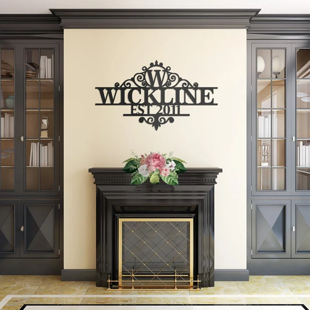 Персонализированные фамилия установленный дверной или настенный знак с