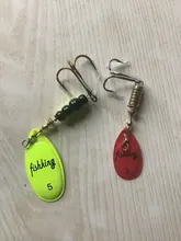 Lures Pike Bait Fishing-Lure Treble-Hooks 15g Spoon Metal Arttificial-Bass 