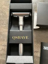 QSHAVE-Afeitadora de seguridad ajustable con doble filo para hombre, rasuradora con 5 cuchillas para afeitar clásica, limas de suaves a agresivas, 1-6 niveles