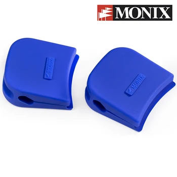 

Monix Solid Plus - 2 silicone handles for kitchen pans and menaje. Suitable for the whole series Solid +, blue color