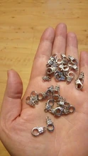 30 cierres de langosta de Metal de 16mm para collares pulseras ganchos Cierre de cadena accesorios artesanales para la fabricación de joyas DIY