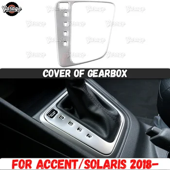 

Cover of gearbox case for Hyundai Accent/Solaris 2018-2019 Stainless steel molding 1 set / 1 pcs decoration car styling
