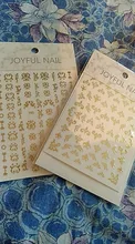 Decals Transfer-Stickers Nail-Art-Accessories Leaf 1-Sheet Flower-Design Gold Decoration