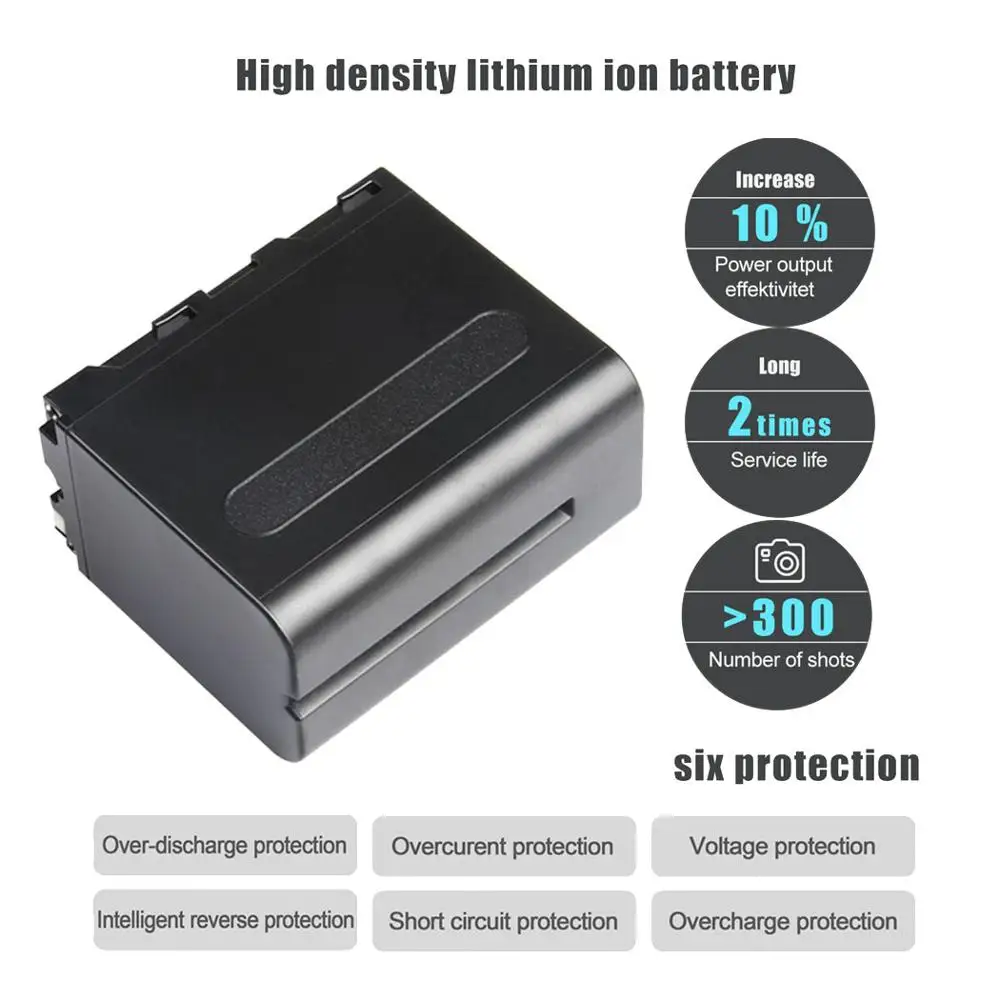 Аккумулятор для Canon LP-E6 6600mAh для Canon EOS7D, CanonEOS 5D, Canon EOS6D, CanonEOS 60D