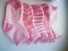 Calcetines de algodón suave para niños, medias deportivas a rayas, Linda y cálida caricatura, para primavera, verano, otoño e invierno, 5 par/lote