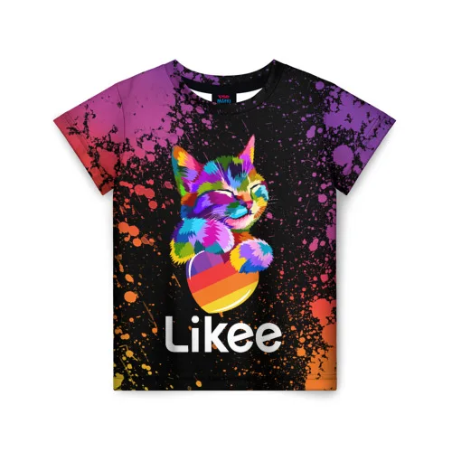 Детская футболка 3D Likee (LIKE Video) | Мать и ребенок