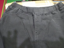 Skinny Jeans Trousers Pencil-Pants High-Waist Winter Plus-Size Women 6XL Velvet Stretch Denim