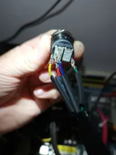 Interruptor de botón de Reinicio de Metal para PC, reinicio LED, 12mm, 16mm, 19mm, 22mm, con Cable de placa base de 60cm, interruptor de alimentación para PC