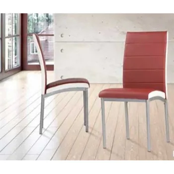 

Pack 4 chairs Amelia in gray, Burgundy and camel