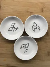 Hedgehog-Bowl Dish Snack-Plate Chinchilla Ceramics Small Cat Cute Cartoon Squirrel Saucer-Shape