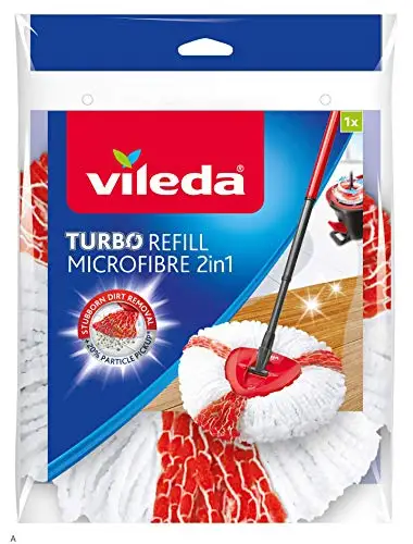 Vileda Turbo-2in 1 replacement head for Vileda Easy Wring & Clean Turbo,  red/white, Doppelpack (2in1) - AliExpress