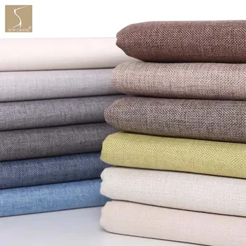 

Classic Upholstery Linen Fabric Home Décor Furnishings Fabric Solid Color Table Linen DIY Crafts Fabric