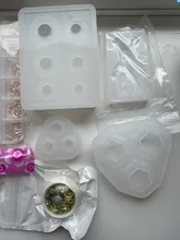 Moldes UV de silicona con forma de oso para joyería, moldes de resina para joyería, DIY, llavero, juguetes para niños