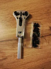 Kit de herramientas de reparación de relojes caja para reloj de pulsera abridor tornillo ajustable herramienta de retirada de Parte posterior llave herramienta de la reparación de la caja de reloj abridor llave reloj